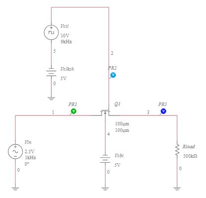 Image result for PMOS Multisim