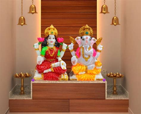 Flipkart SmartBuy Premium Quality Laxmi And Ganesh Ji Sitting On Chauki ...
