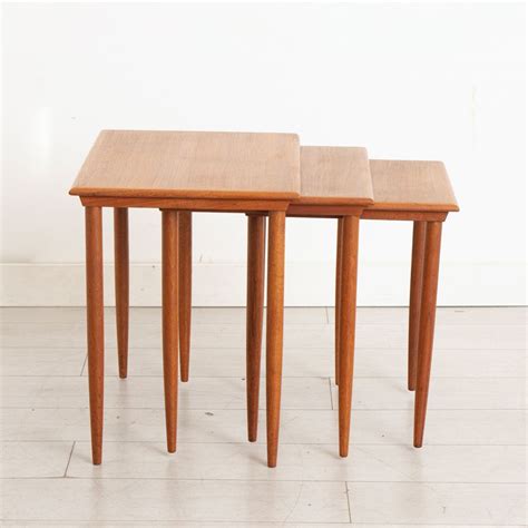 Midcentury Danish Teak Nest of 3 Tables c.1960s