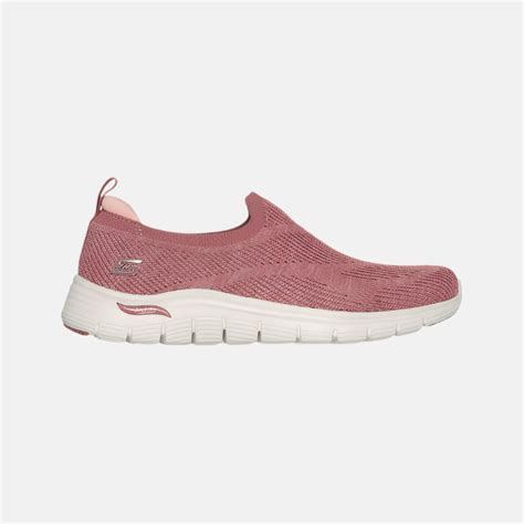 Skechers Arch Fit Vista In Spriration Women's Walking Shoes -Dark Rose ...