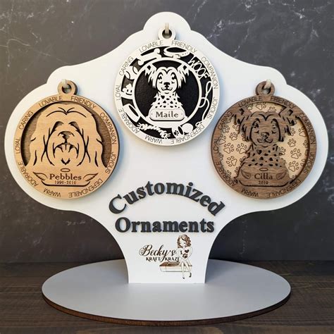 Group 1-personalized Dog Breed Ornaments, Dog Memorial Gift, Canine ...