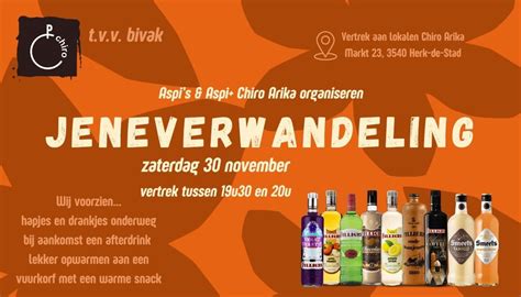 Jeneverwandeling aspi en aspi+ Chiro Arika , Markt 32, Herk-de-Stad ...