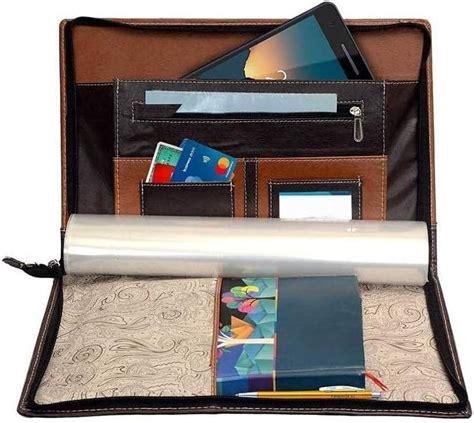 EYUVAA Genuine Leather Professional Portfolio Executive Waterproof ...