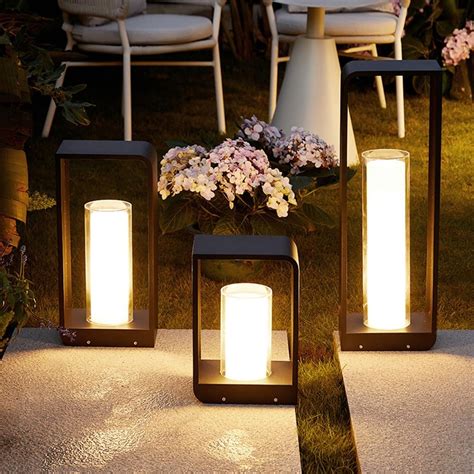 YMDHFS Modern Landscape Path Light Garden Lawn Lamp Black India | Ubuy