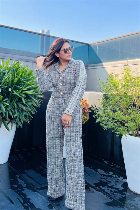 Tweed Jumpsuit – Salmon Stretch