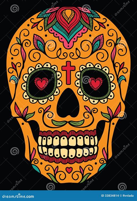 Mexican Sugar Skull Stock Images - Image: 33834814