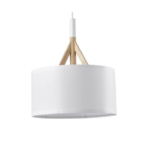 Abi Pendant Lamp 30cm 1xE27 White - CristalRecord