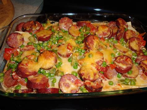 Mrs. B. Cooks: Pierogi and Kielbasa Bake