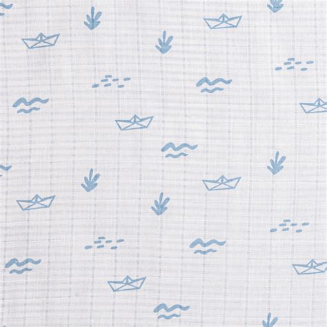 Organic Muslin Blanket - Sea Breeze| Masilo Organic Baby