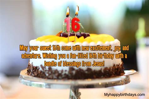 65+ Happy 16th Birthday - Sweet 16th Birthday Wishes