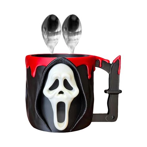 Ghost face Ice Cream Pint Holder, Ice Cream Pint Holder, Ice Cream Pint ...