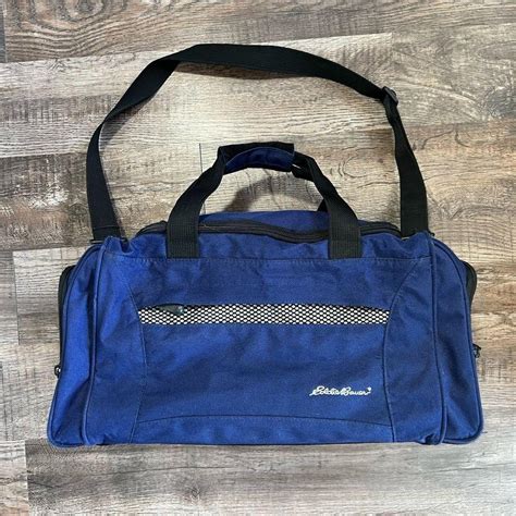 Eddie Bauer Duffel Bag 90s Measures at 18.5 x 11 x... - Depop