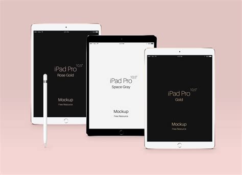 Free Apple iPad Pro 10.5 Inches Tablet PSD Mockups - Good Mockups