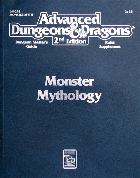 Monster Mythology Advanced Dungeons And Dragons 2nd Edition Dungeon ...