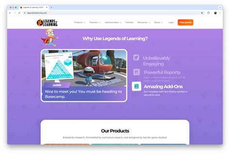 Legends of Learning: Education with Game-Based Learning