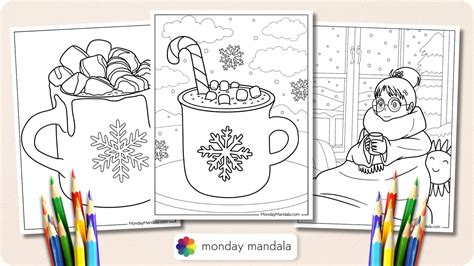 20 Hot Chocolate Coloring Pages (Free PDF Printables)