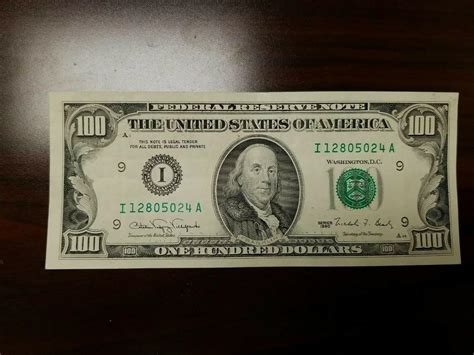 Series 1990 ~ US One Hundred Dollar Bill $100 **Minneapolis** I ...