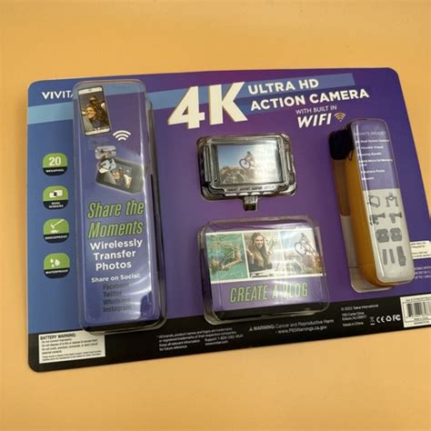 NEW Vivitar 4K Ultra HD Action Camera Kit - Dual | Ubuy India