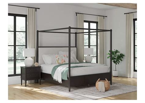 Portdown King Upholstered Canopy Bed