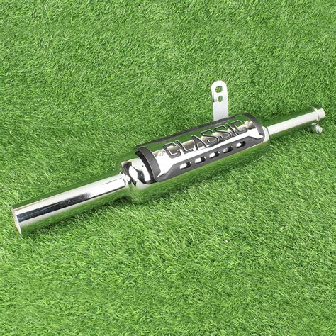 SK9 INDORI Chrome Heat Shiled Black Chrome for R.OYAL E.NFIELD Royal ...