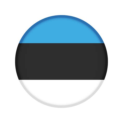 Round flag of Estonia 45602429 PNG
