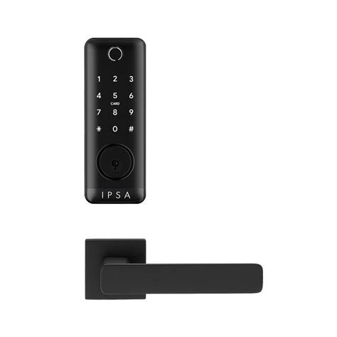 IPSA Series 45 Pro Smart Lock with Iris Series Jam Door Handle with Ba