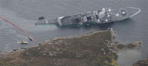 挪威军舰被撞沉 或是史上报废的第一艘宙斯盾舰|宙斯盾|护卫舰|挪威_新浪新闻