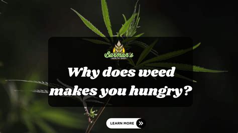 Why Does Weed Make You Hungry? The Science Behind Cannabis and Appetite. - Burmans Health Shop weed