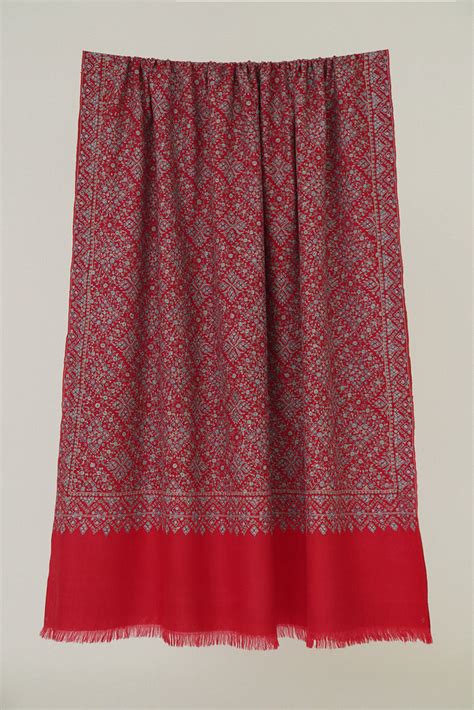 Shop Hand Embroidered Pashmina Shawls, Stoles & Scarves Online
