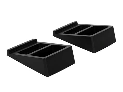 Monoprice Tilted Wedge Desktop Speaker Stands for Medium Sized Speakers ...