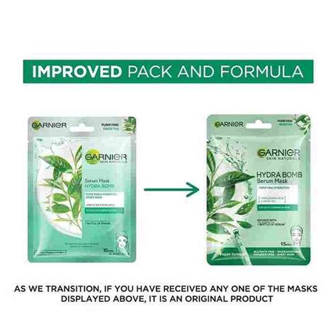 Buy Garnier Hydra Bomb Green Tea Serum Sheet Mask Online