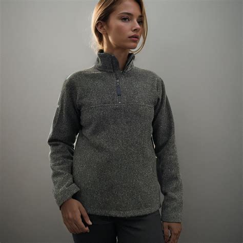 Women's Merino Wool Quarter Zip Fleece | New PureFleece® by Woolf ...