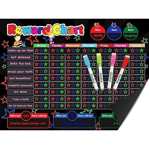 Buy Magnetic Behavior Rewards Chalkboard Child Behavior Reward Chore ...