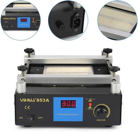 Buy 600W 853A Preheating Rework Station 110V SMD PCB Preheater bga ...