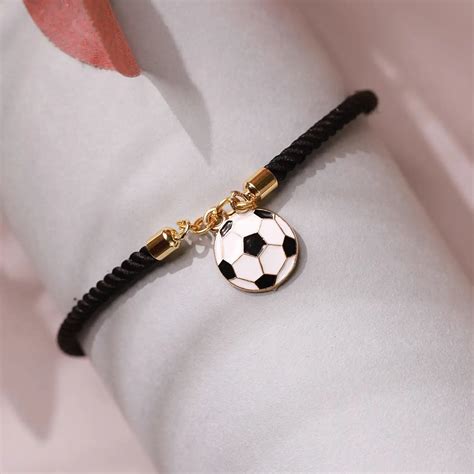 Buy Handmade Football Charm Bracelet Rakhi With Roli Chawal Online On ...