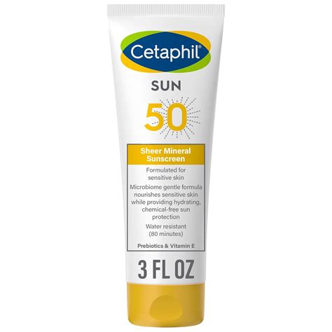 CETAPHIL Sheer Mineral Sunscreen Lotion | 3 fl oz | India | Ubuy