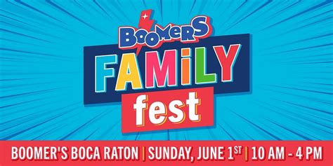 Boomers Boca Raton Family Fest, Boomers Boca Raton, 1 June 2025 | AllEvents