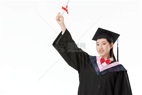 手拿毕业证的女大学毕业生高清图片下载-正版图片501717371-摄图网