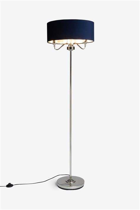 Buy Navy Blue Burford 3 Light Floor Lamp from the Next UK online shop