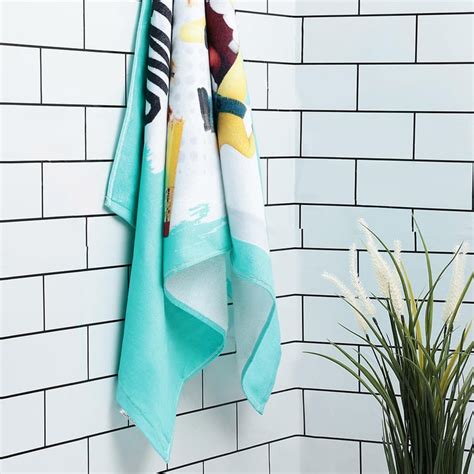 Buy SPACES Kids Cotton Bath Towel, Green - 67x130cm from Spaces at just ...