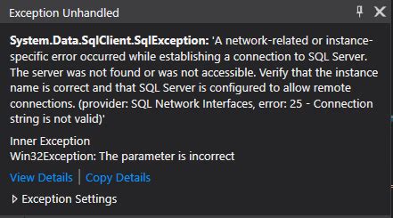 SQL Management Studio Connect to SQL Server and Visual Studio Don't 的图像结果