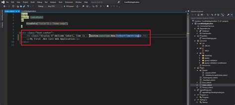 ASP.NET Core Application 的图像结果