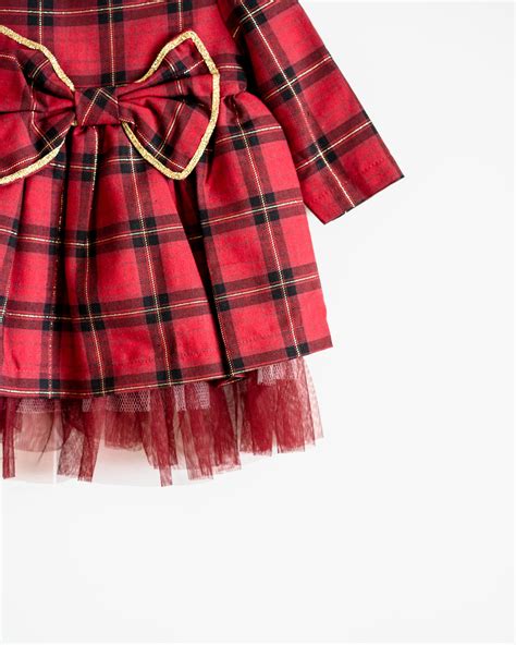 Golden Glow Plaid Gown – Faura