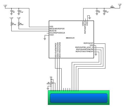 Scheme-it | Multipurpose Pedometer with Temperature Sensor | DigiKey