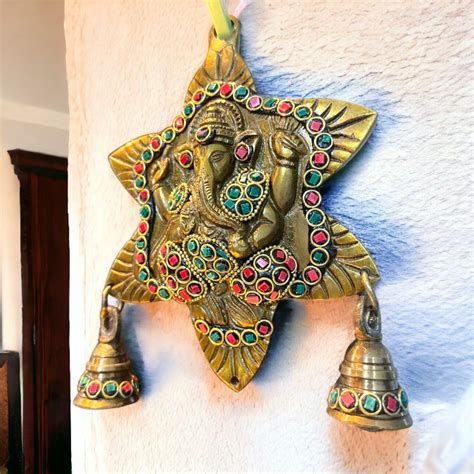 Buy Wall Mounted Brass Ganesh Hanging Online | Artsshala – Arts Shala