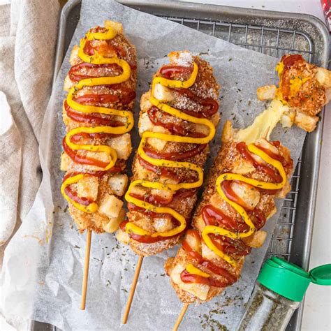 Korean Corn Dogs: A Deliciously Crispy & Chewy Snack
