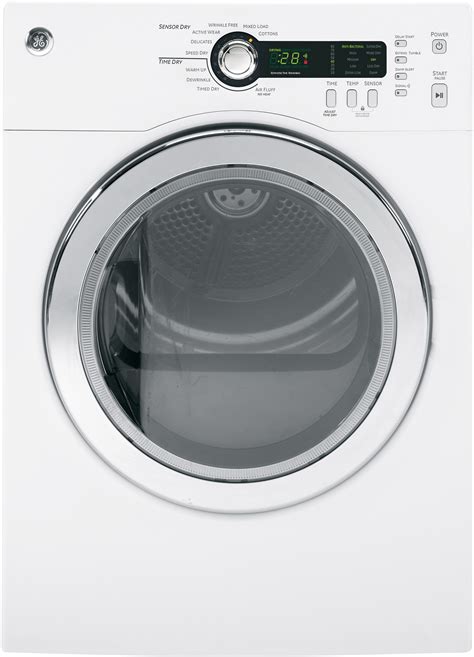 GE DCVH480EKWW 24 Inch Electric Dryer with Sensor Dry, Dewrinkle ...