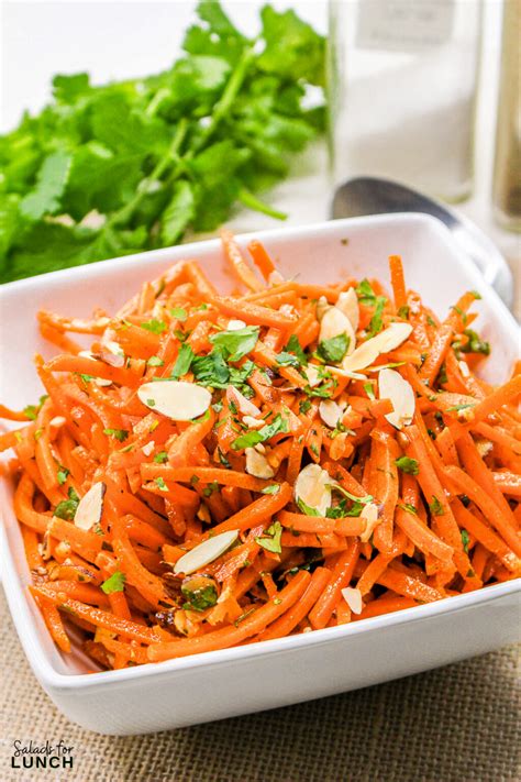 Exotic Vegan Moroccan Carrot Salad • Salads for Lunch