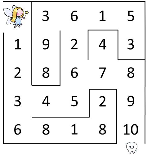 Tooth Fairy Number Maze – Olympiad tester