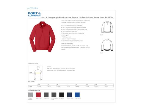 Port & Company PC850Q - Fan Favorite Fleece 1/4-Zip Pullover Sweatshirt ...